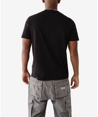 Men's Short Sleeve Crafted Classic T-shirt Black $22.55 T-Shirts