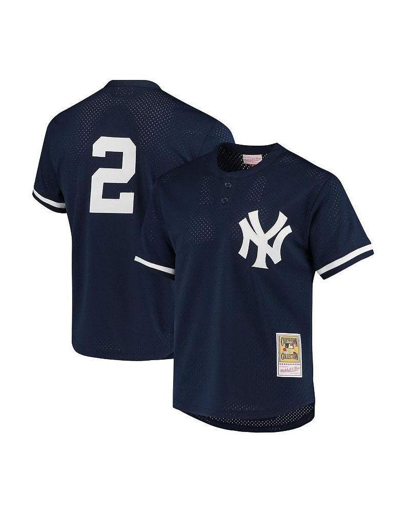 Men's Derek Jeter Navy New York Yankees Cooperstown Collection 1995 Batting Practice Jersey $40.00 Jersey