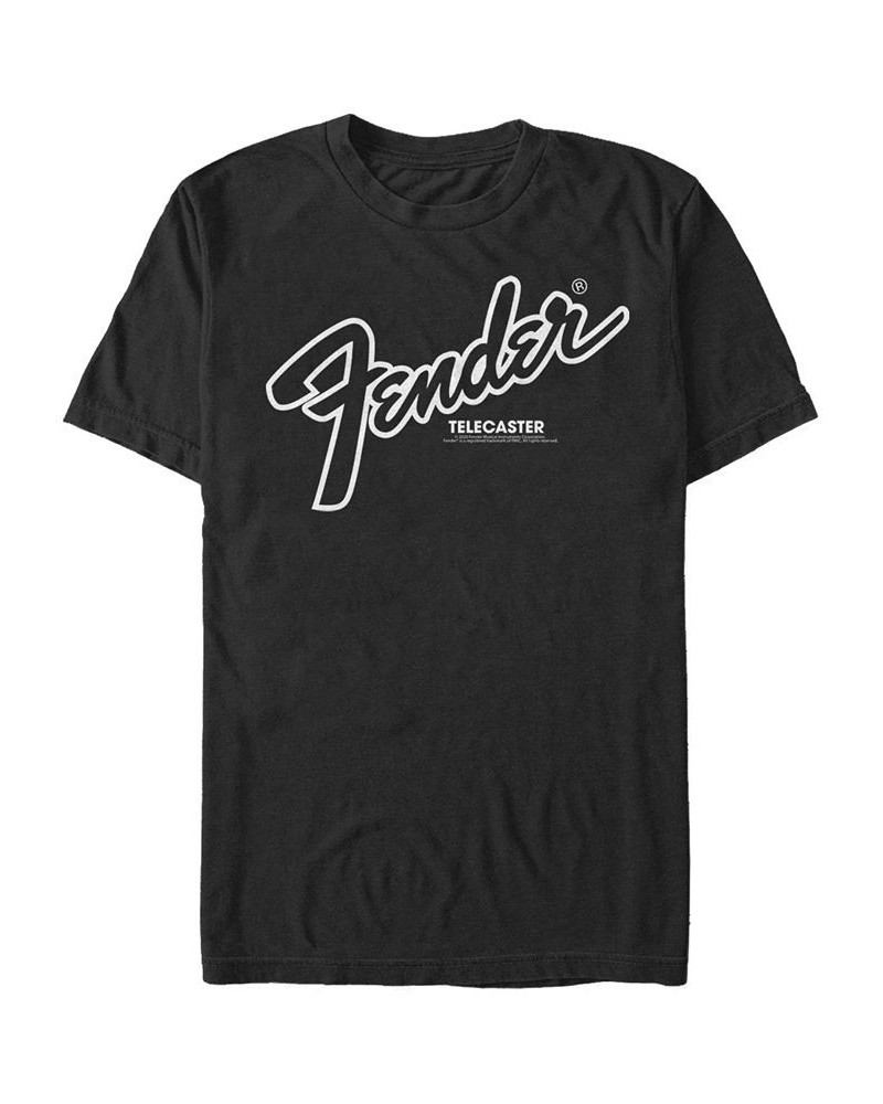 Men's Fender Oversized Short Sleeve Crew T-shirt Black $20.29 T-Shirts