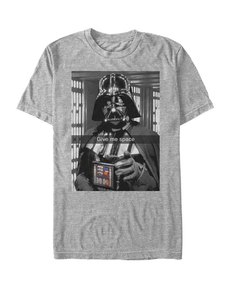 Star Wars Men's Classic Darth Vader Give Me Space Short Sleeve T-Shirt Gray $17.15 T-Shirts