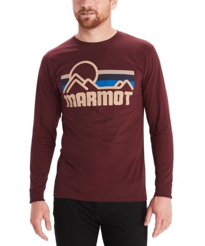 Mens Marmot Coastal Tee LS Purple $13.44 T-Shirts