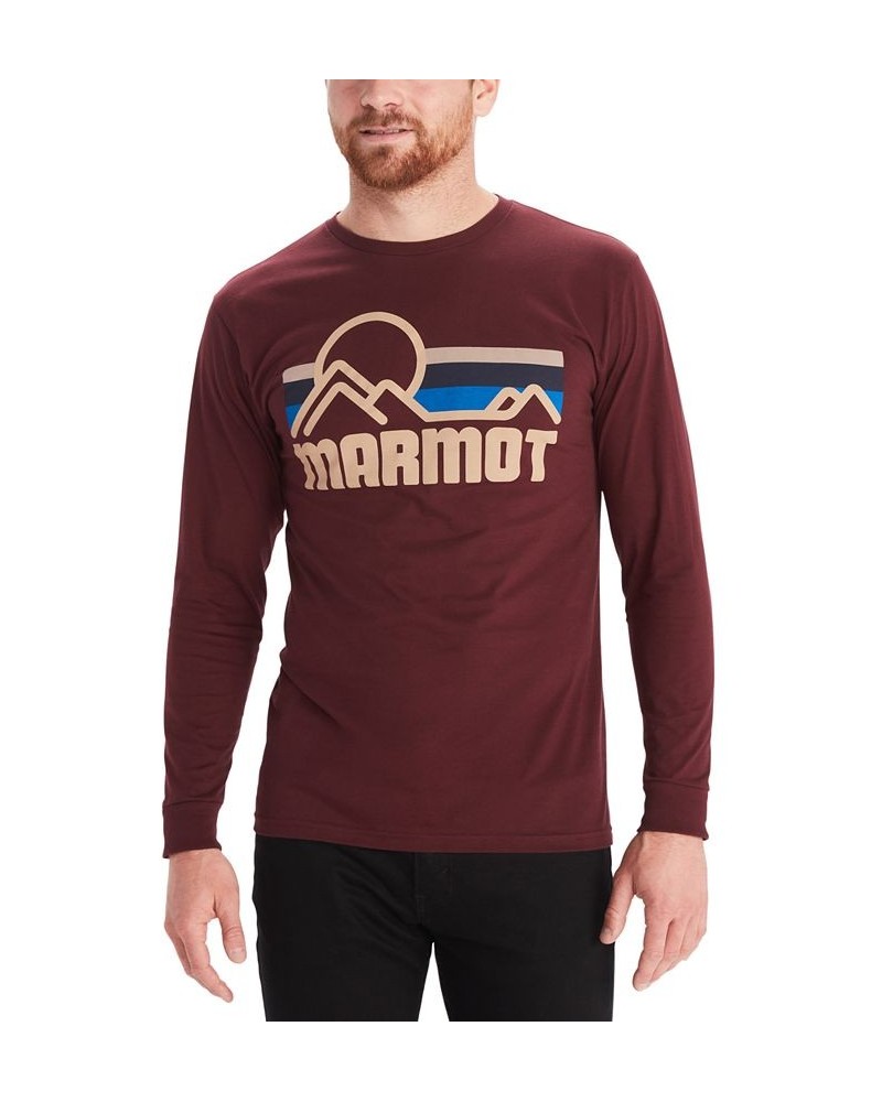 Mens Marmot Coastal Tee LS Purple $13.44 T-Shirts