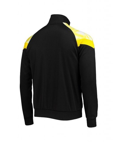 Men's Black Borussia Dortmund Iconic Mesh Track DryCELL Full-Zip Training Jacket $44.10 Jackets