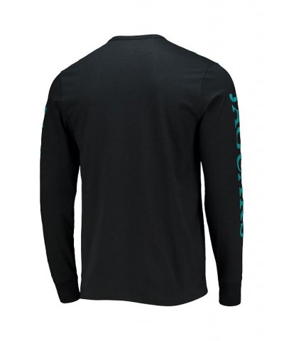 Men's '47 Black Jacksonville Jaguars Franklin Long Sleeve T-shirt $21.60 T-Shirts