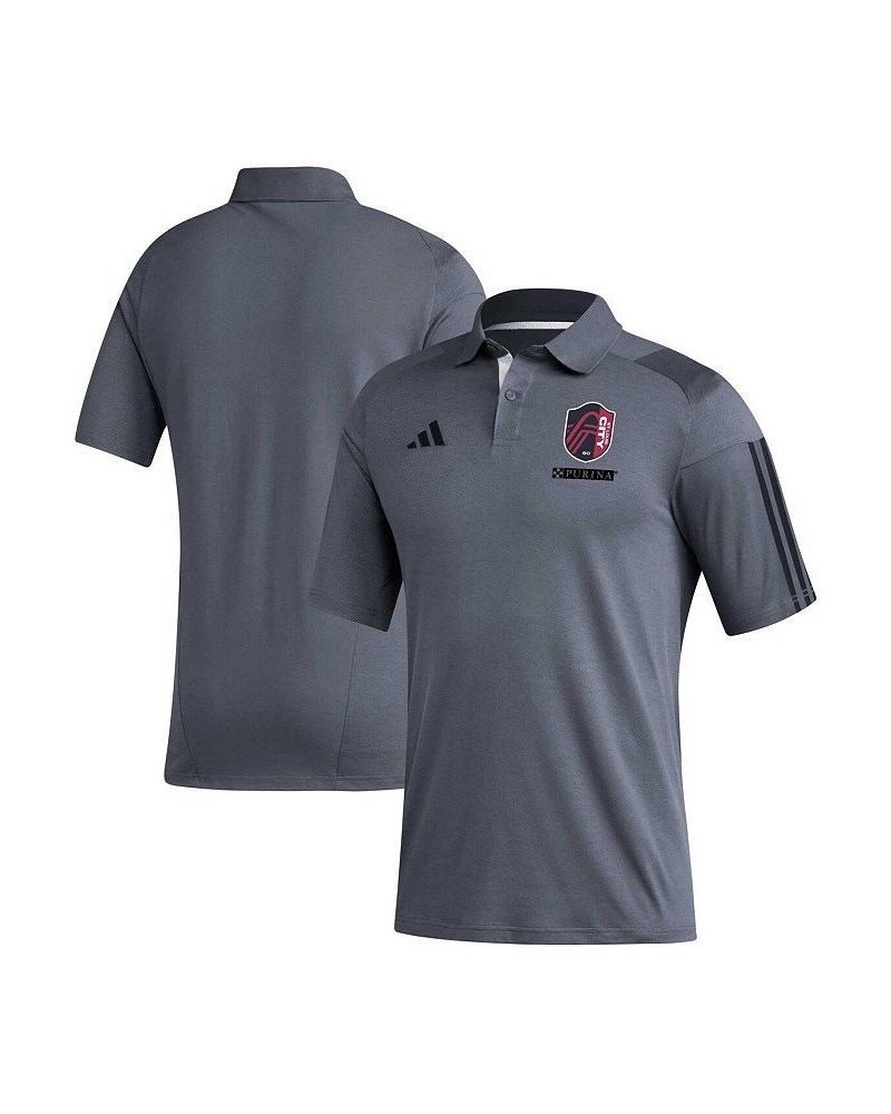 Men's Gray St. Louis City SC 2023 On-Field Training Polo Shirt $26.00 Polo Shirts