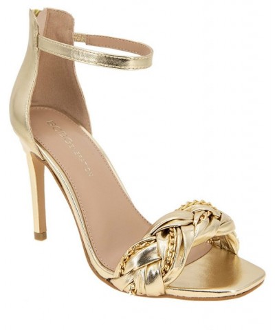 Women's Isabel Braided Sandal Ivory/Cream $55.93 Shoes