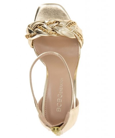 Women's Isabel Braided Sandal Ivory/Cream $55.93 Shoes