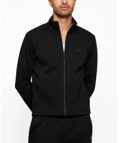 BOSS Men's Zip-Up Sweatshirt Black $60.16 Sweatshirt