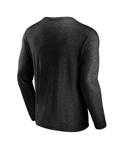 Men's Branded Heather Black Buffalo Bills High Whip Pitcher Long Sleeve T-shirt $29.99 T-Shirts