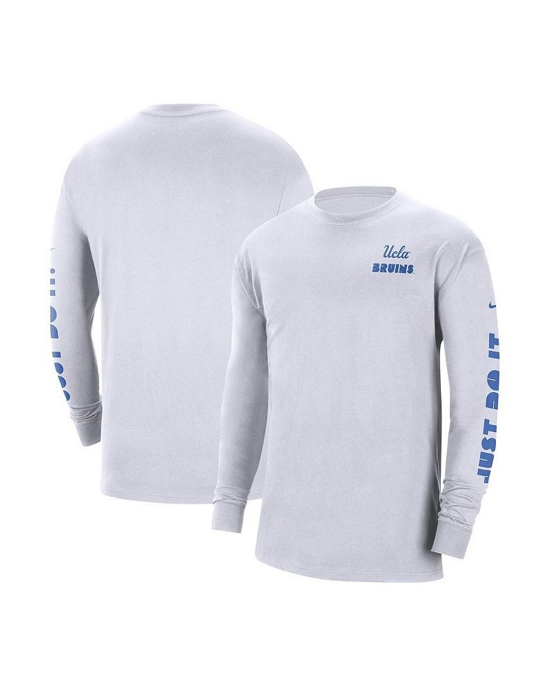 Men's White UCLA Bruins Heritage Max 90 Long Sleeve T-shirt $23.84 T-Shirts