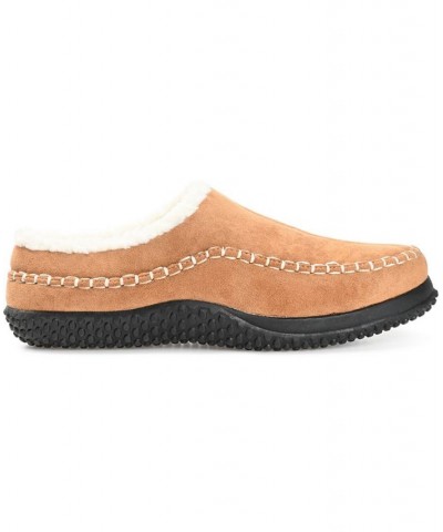 Men's Godwin Moccasin Clog Slippers Tan/Beige $29.04 Shoes