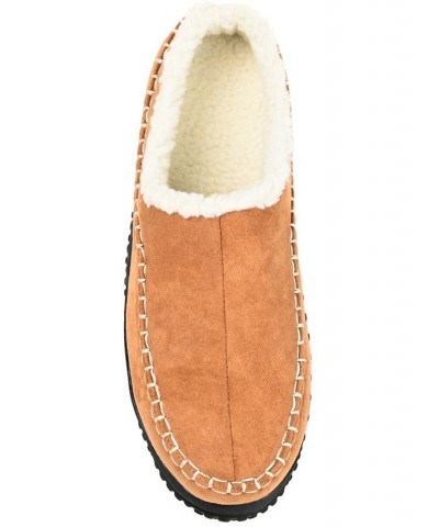 Men's Godwin Moccasin Clog Slippers Tan/Beige $29.04 Shoes