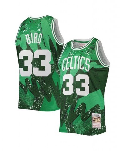 Men's Larry Bird Green Boston Celtics Hardwood Classics 1985 Hyper Hoops Swingman Jersey $67.20 Jersey