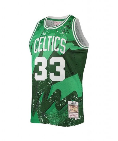 Men's Larry Bird Green Boston Celtics Hardwood Classics 1985 Hyper Hoops Swingman Jersey $67.20 Jersey