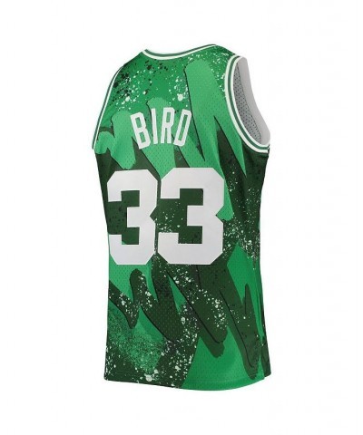 Men's Larry Bird Green Boston Celtics Hardwood Classics 1985 Hyper Hoops Swingman Jersey $67.20 Jersey