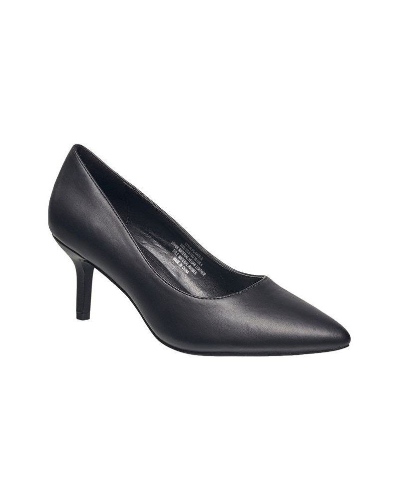 Women's Kate Classic Pointy Toe Stiletto Pumps Black $20.97 Shoes