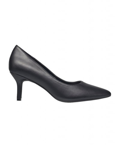 Women's Kate Classic Pointy Toe Stiletto Pumps Black $20.97 Shoes