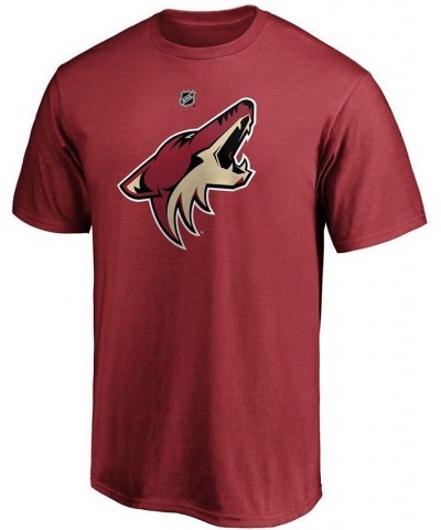 Men's Clayton Keller Garnet Arizona Coyotes Team Authentic Stack Name and Number T-shirt $14.28 T-Shirts