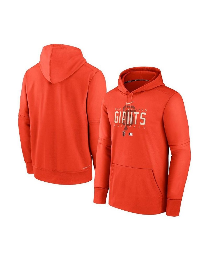 Men's Orange San Francisco Giants Authentic Collection Pregame Performance Pullover Hoodie $44.65 Sweatshirt