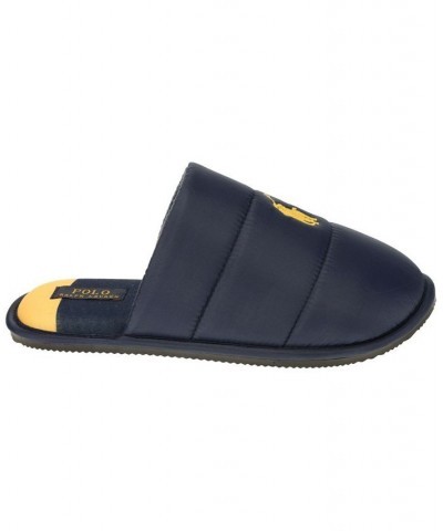 Men's Klarence Quilted Scuff Slipper Blue $37.10 Shoes