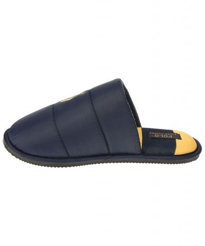 Men's Klarence Quilted Scuff Slipper Blue $37.10 Shoes