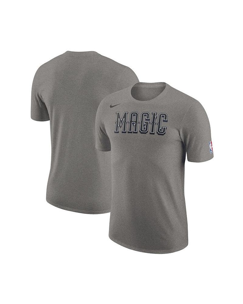 Men's Heather Charcoal Orlando Magic 2022/23 City Edition Essential Logo T-shirt $21.23 T-Shirts