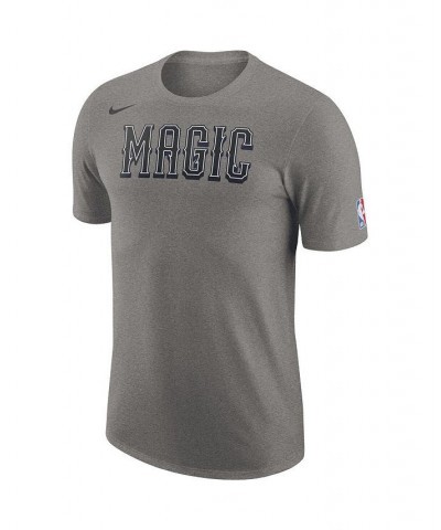 Men's Heather Charcoal Orlando Magic 2022/23 City Edition Essential Logo T-shirt $21.23 T-Shirts