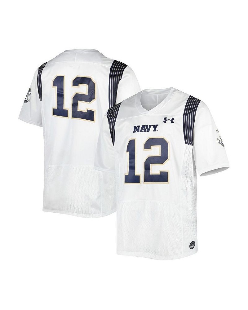 Men's 12 White Navy Midshipmen Premier Limited Jersey $52.20 Jersey