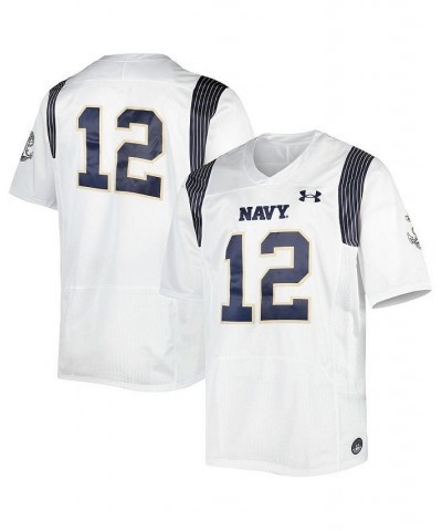 Men's 12 White Navy Midshipmen Premier Limited Jersey $52.20 Jersey