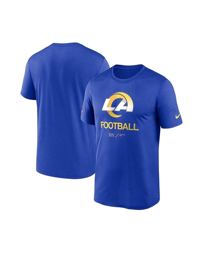 Men's Royal Los Angeles Rams Infographic Performance T-shirt $21.50 T-Shirts