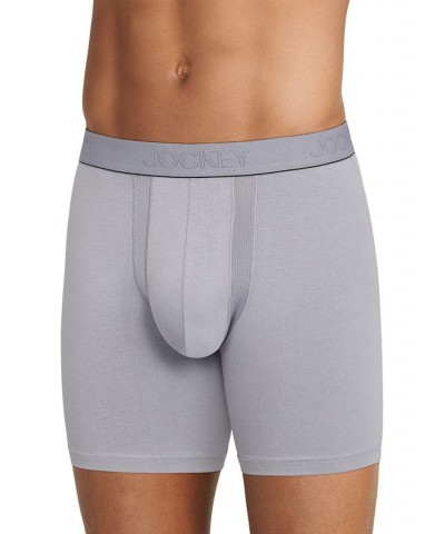 Men's Chafe Proof Pouch Cotton Stretch 7" Boxer Brief - 3 Pack PD02 $12.52 Underwear