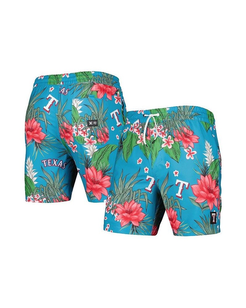 Men's x '47 Brand Blue Texas Rangers Cannonball Tropics Swim Shorts $20.91 Swimsuits