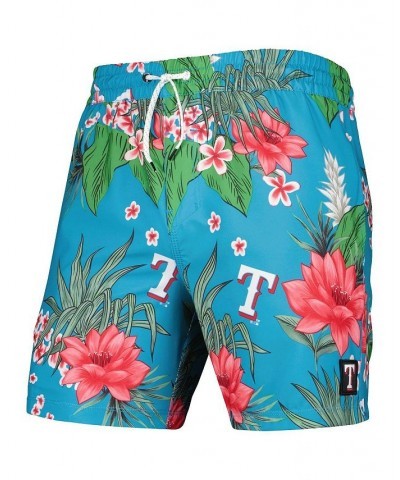 Men's x '47 Brand Blue Texas Rangers Cannonball Tropics Swim Shorts $20.91 Swimsuits