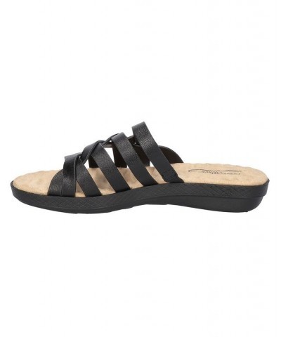 Women's Comfort Wave Sheri Slide Sandals Black $27.95 Shoes