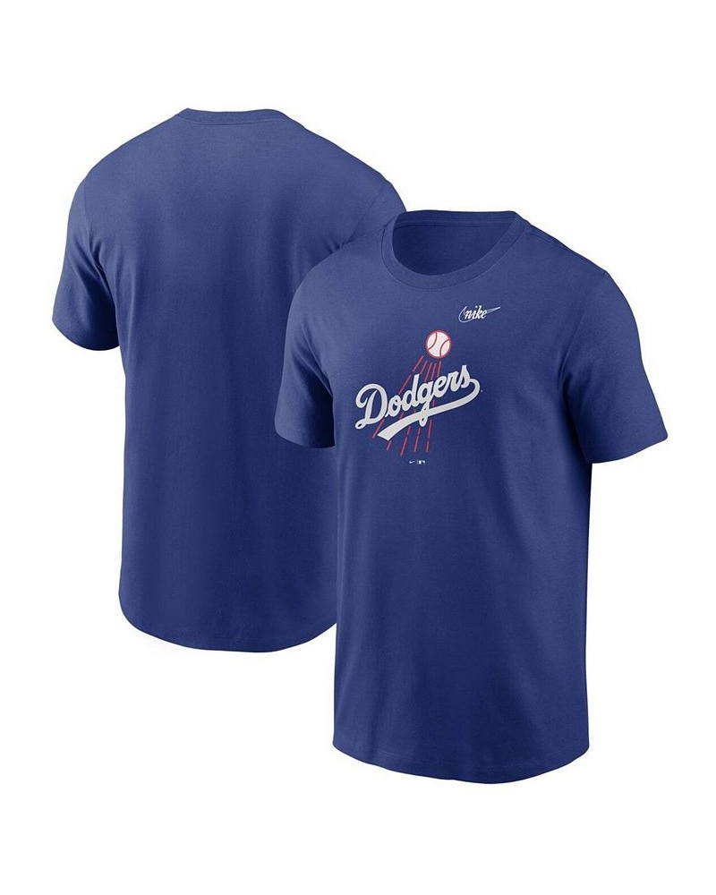 Men's Royal Los Angeles Dodgers Cooperstown Collection Logo T-shirt $22.50 T-Shirts