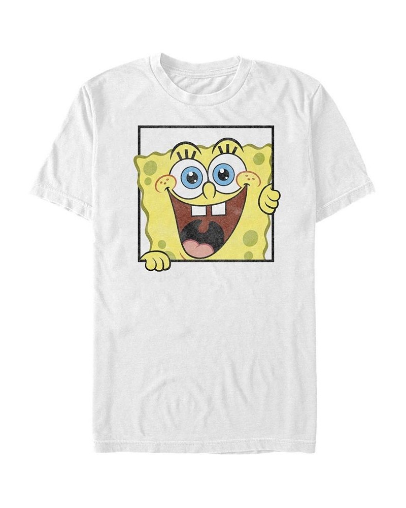 Men's Peek A Bob Short Sleeve Crew T-shirt White $16.10 T-Shirts