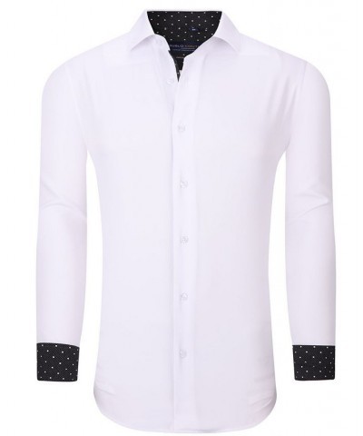 Men's Solid Slim Fit Wrinkle Free Stretch Dress Shirt $20.99 Dress Shirts