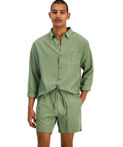 Men's Classic-Fit Solid 5" Drawstring Shorts Green $31.80 Shorts