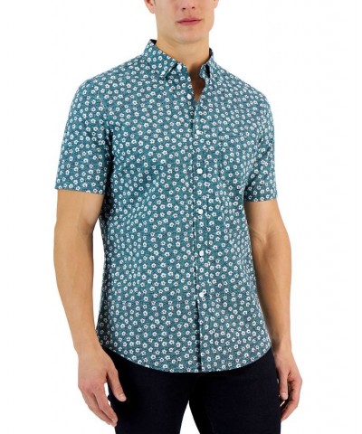 Men's Short Sleeve-Print Shirt PD03 $11.92 Shirts