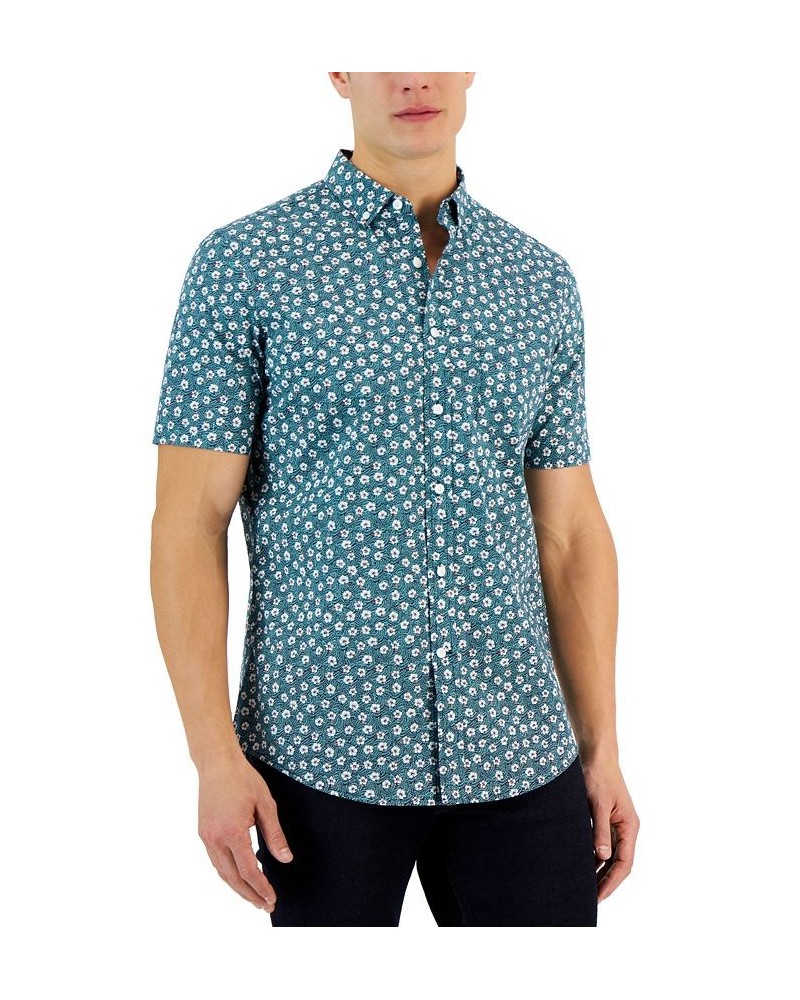 Men's Short Sleeve-Print Shirt PD03 $11.92 Shirts