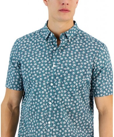 Men's Short Sleeve-Print Shirt PD03 $11.92 Shirts