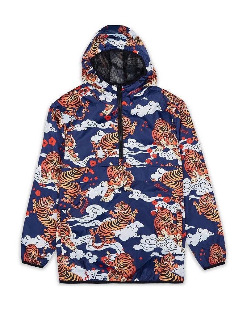 Men's Big and Tall Tiger Balm Anorak Hooded Jacket Multi $35.88 Jackets