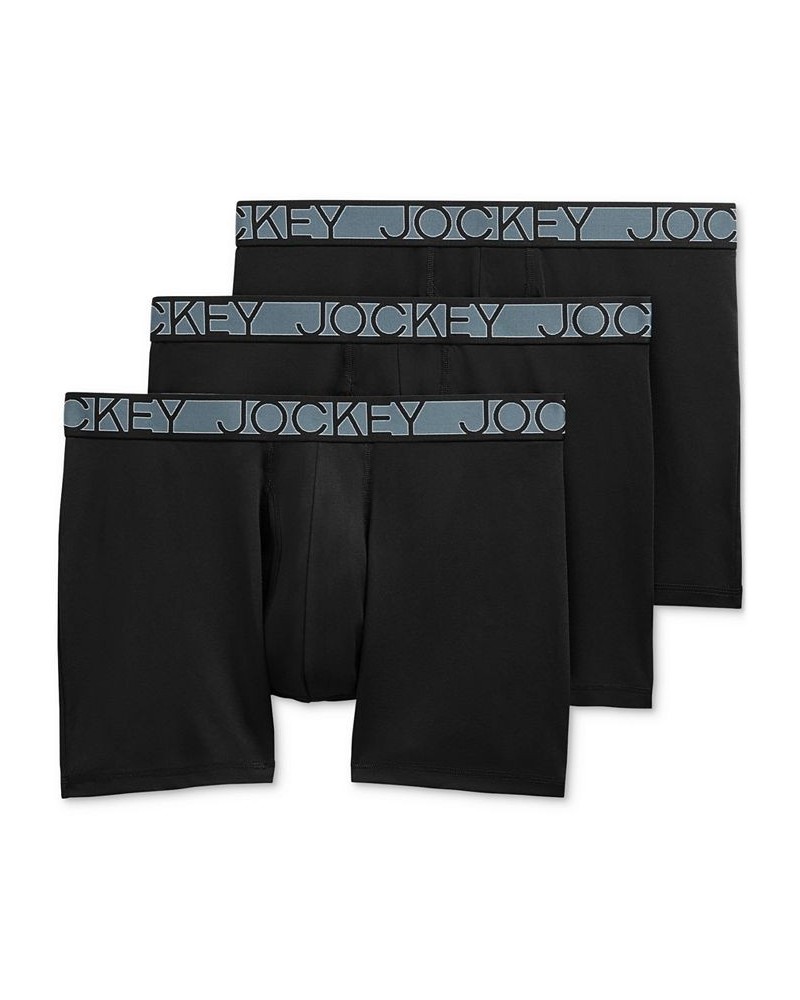 Microfiber Eco 5" Boxer Brief - 3 Pack Black $13.71 Underwear