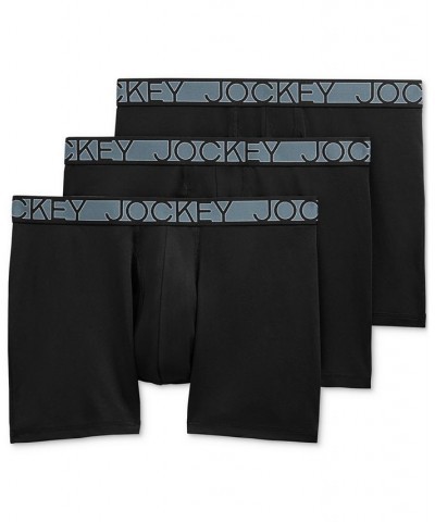 Microfiber Eco 5" Boxer Brief - 3 Pack Black $13.71 Underwear