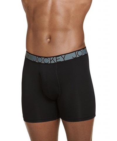 Microfiber Eco 5" Boxer Brief - 3 Pack Black $13.71 Underwear