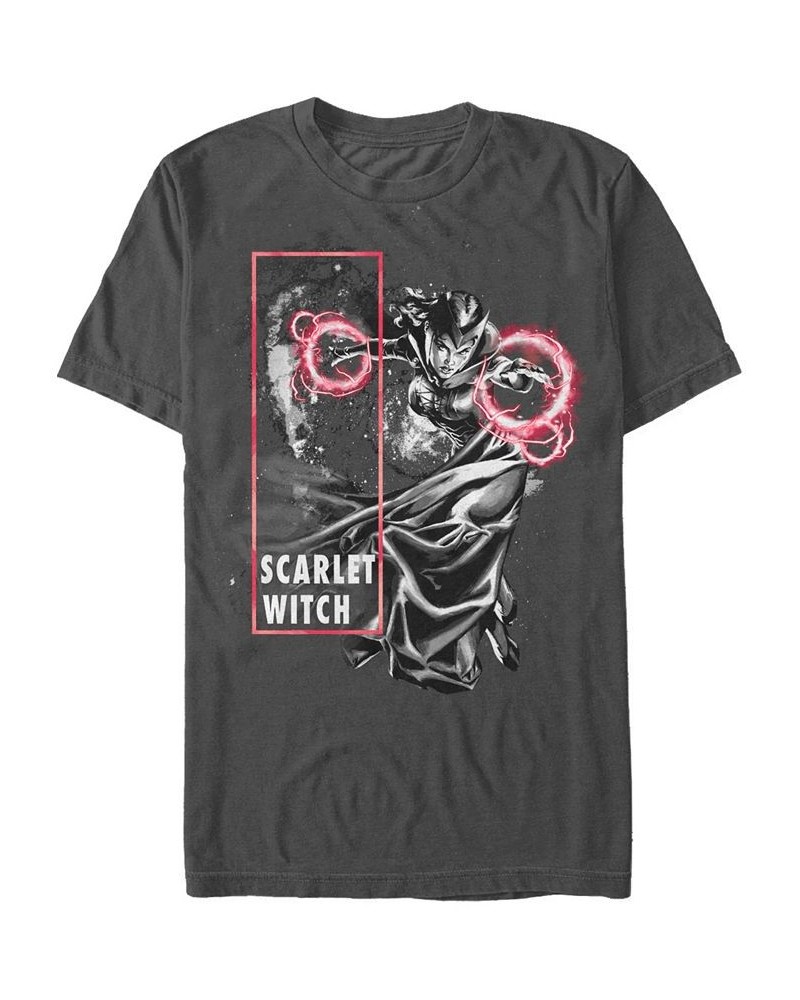 Marvel Men's Comic Collection The Scarlet Witch Blast Short Sleeve T-Shirt Gray $17.50 T-Shirts