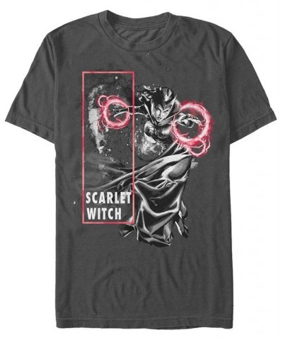 Marvel Men's Comic Collection The Scarlet Witch Blast Short Sleeve T-Shirt Gray $17.50 T-Shirts