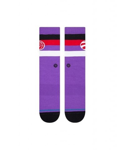 Men's Toronto Raptors Stripe Crew Socks $11.87 Socks