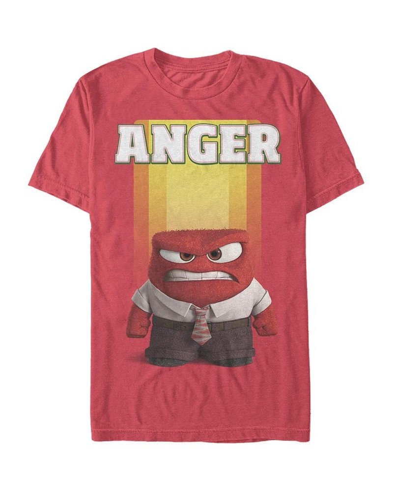 Men's Anger Short Sleeve Crew T-shirt Red $20.64 T-Shirts