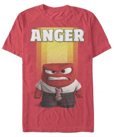 Men's Anger Short Sleeve Crew T-shirt Red $20.64 T-Shirts